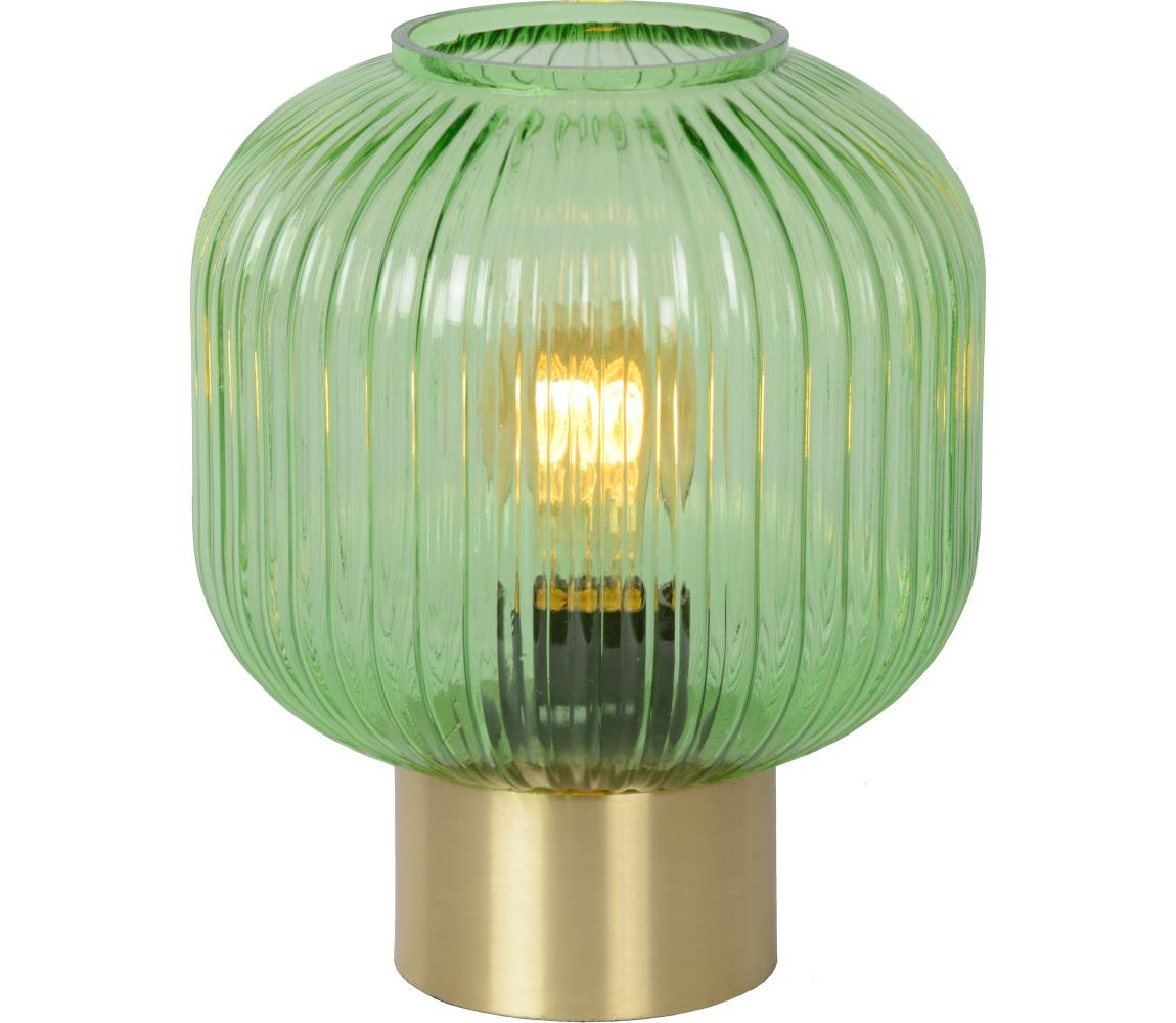 Lucide Lucide 45586/20/33 - Stolní lampa MALOTO 1xE27/40W/230V zelená/zlatá