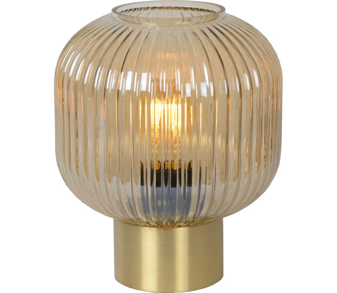 Lucide Lucide 45586/20/62 - Stolní lampa MALOTO 1xE27/40W/230V béžová/zlatá