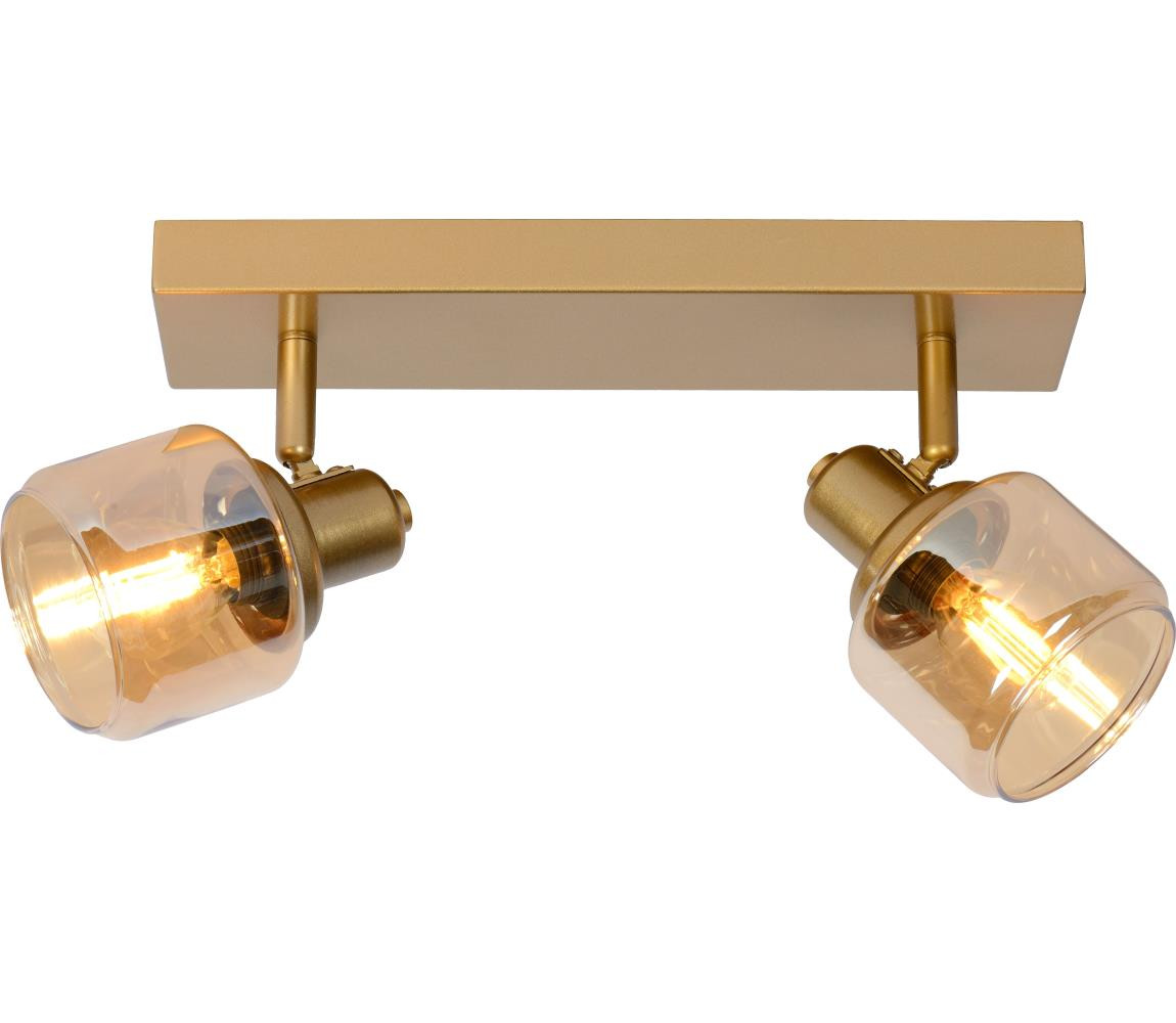 Lucide Lucide 77979/02/02 - Bodové svítidlo BJORN 2xE14/40W/230V zlatá