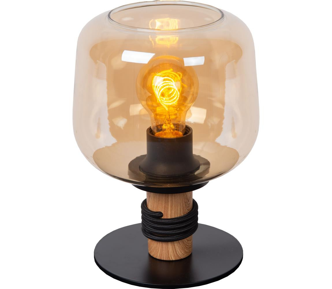 Lucide Lucide 45508/01/62 - Stolní lampa ILONA 1xE27/40W/230V černá/béžová