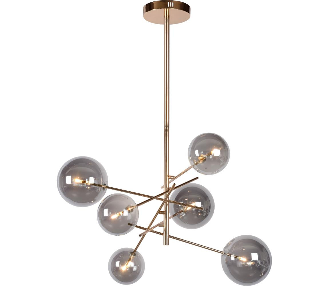 Lucide Lucide 46417/06/10 - LED Lustr na tyči ALARA 6xG4/1,5W/230V zlatá