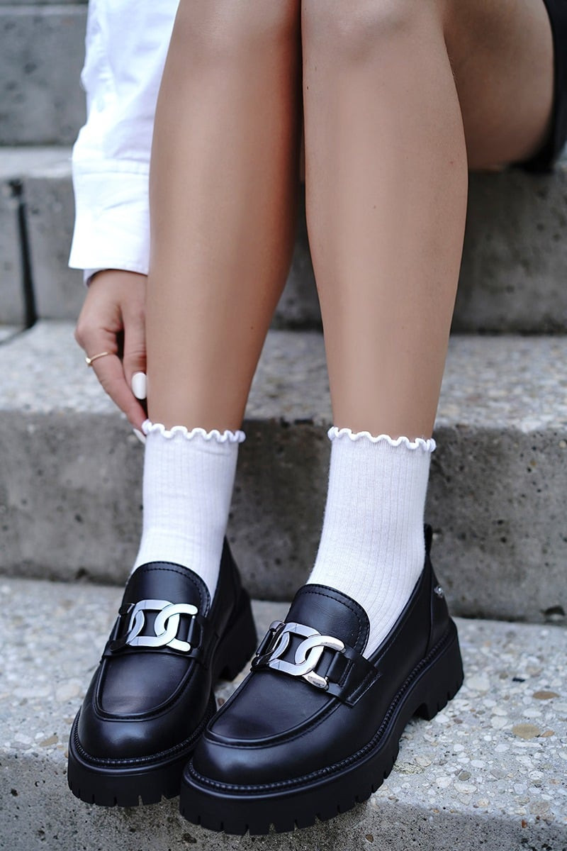 Černé mokasíny 143291