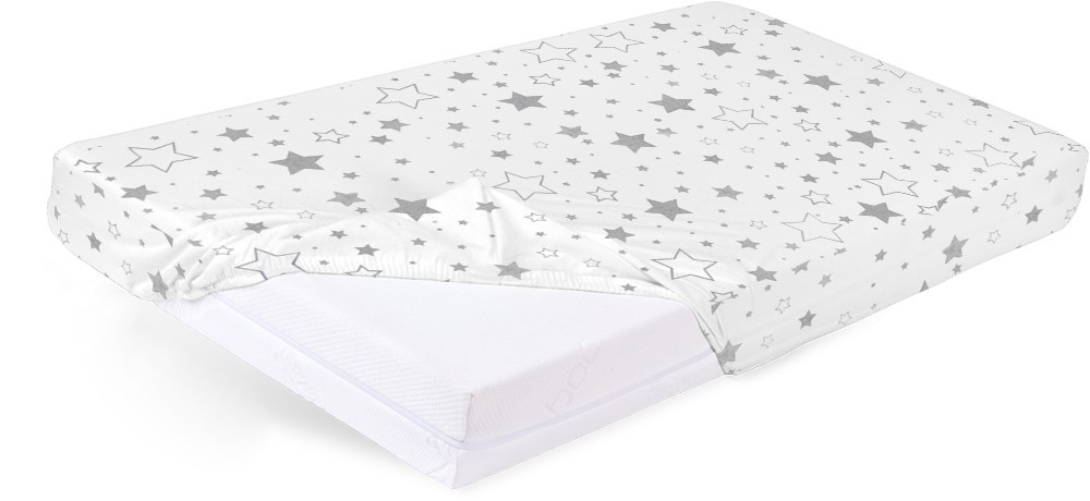 Babymatex Bavlněné prostěradlo  do postýlky 60x120 cm - Hvězdy