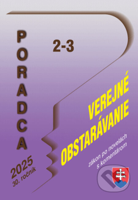 Poradca č. 2-3 / 2025 - Zákon o verejnom obstarávaní s komentárom - Poradca s.r.o.