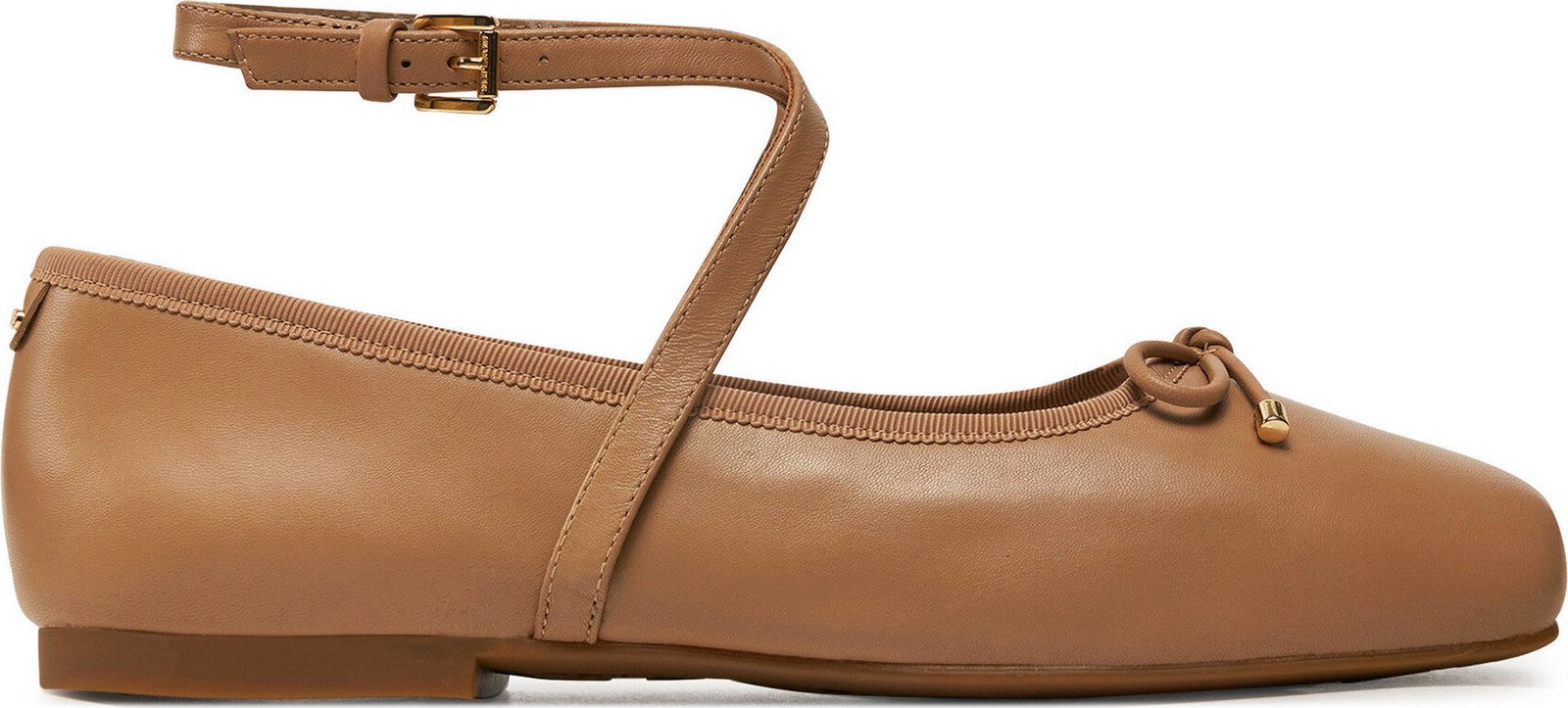 Baleríny Michael Kors Collette Leather Ballet Flat 40T4CTFP1L Hnědá