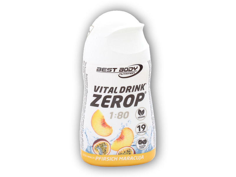 Best Body Nutrition Vital drink Zerop 48ml Varianta: ledový čaj s broskví