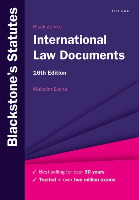 Blackstone's International Law Documents (Evans Malcolm (Principal Regent's Park College University of Oxford Principal Regent's Park College University of Oxford))(Paperback / softback)