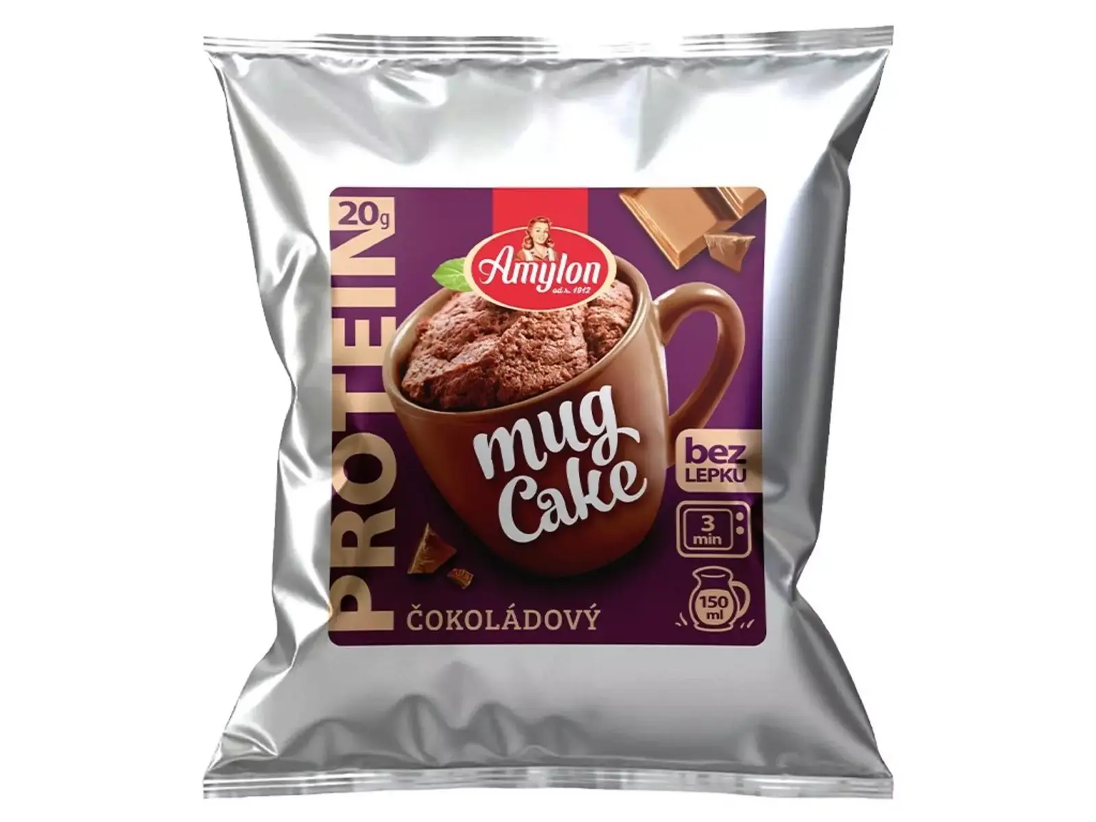 Amylon Proteinový mug cake čokoládový bezlepkový 60 g