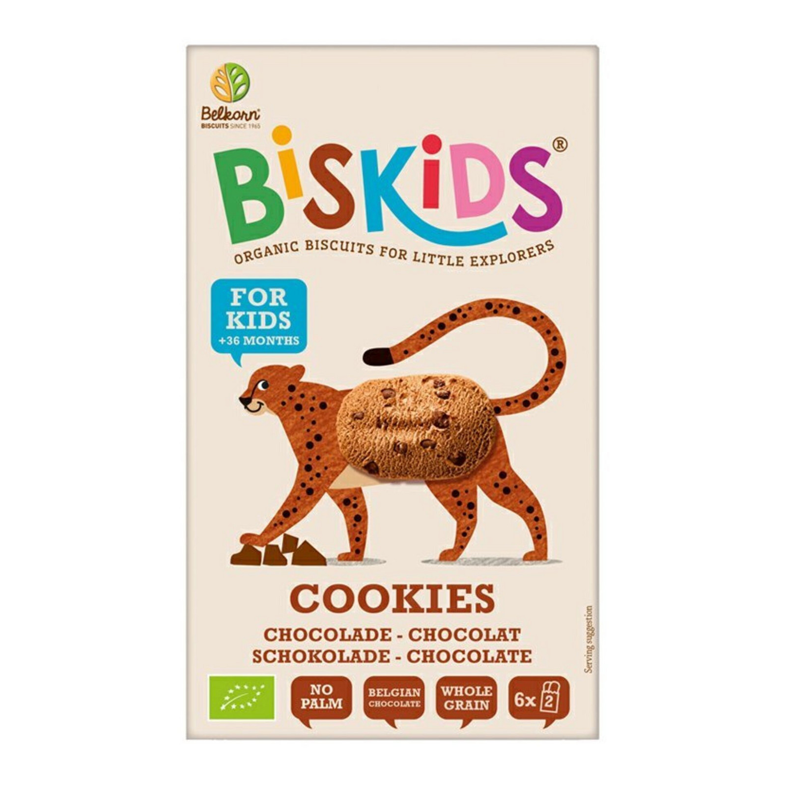 BISkids Dětské celozrnné sušenky s belgickou čokoládou BIO 120 g expirace