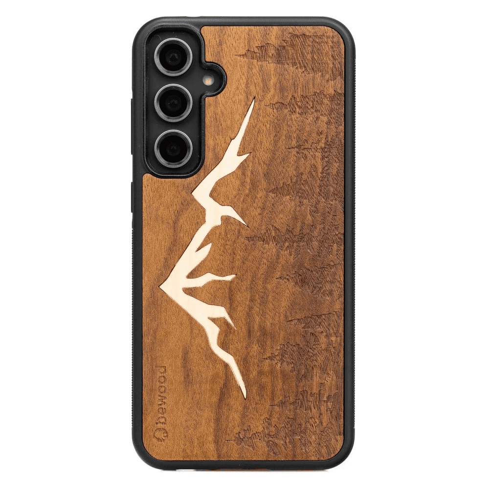 Dřevěné pouzdro Bewood Mount Imbuia pro Samsung Galaxy S23 FE - světle hnědé 5906306002210