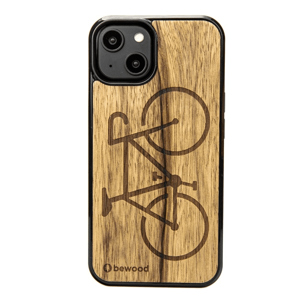 Dřevěné pouzdro Bewood Bicycle Limba pro iPhone 15 - světle hnědé 5907511788753