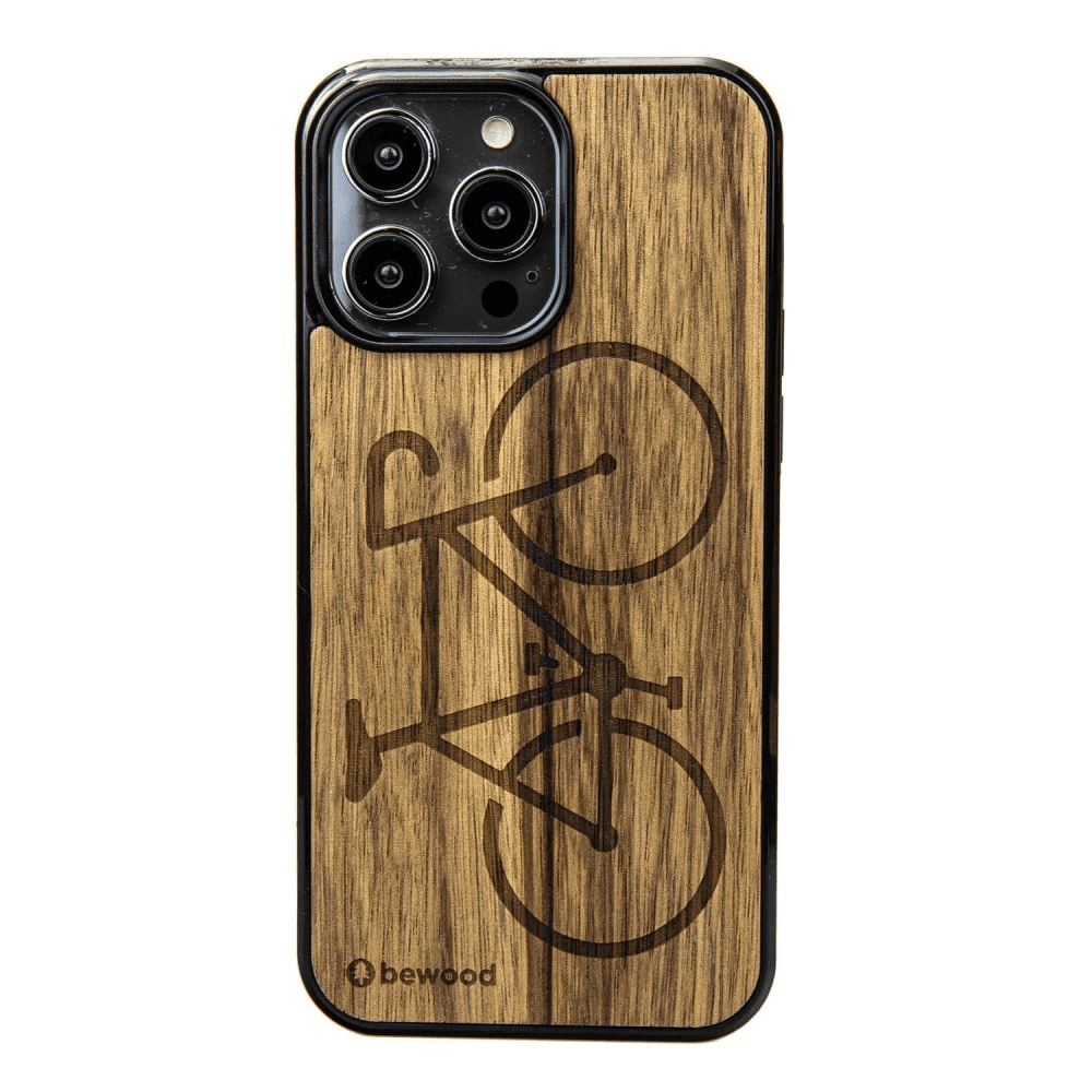 Dřevěné pouzdro Bewood Bike Limba pro iPhone 15 Pro Max - světle hnědé 5907511789682