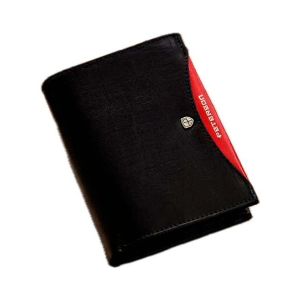 Peterson  Pánská peněženka Pasral černo-červená  Černá