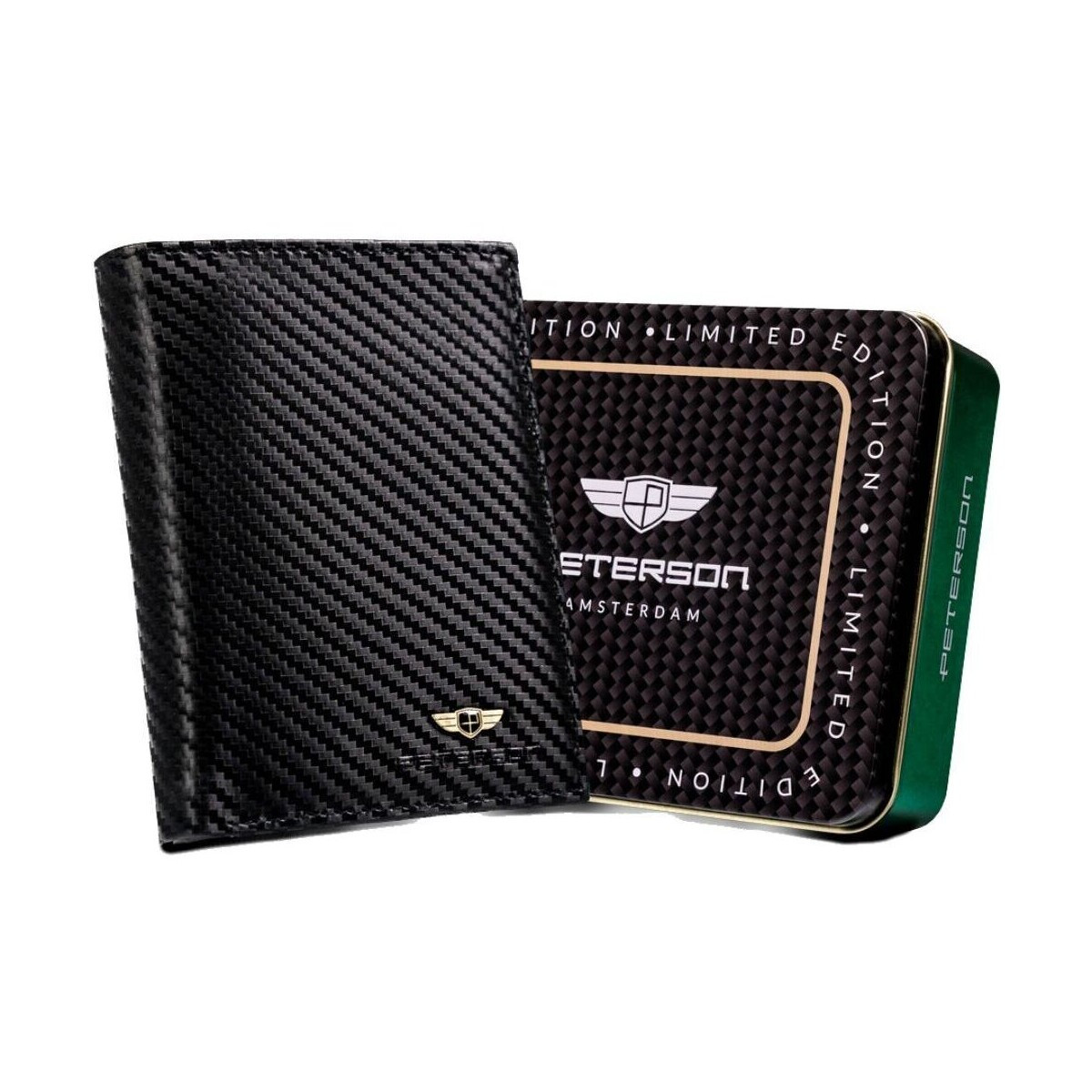 Peterson  Pánská peněženka Tyru černá  Černá