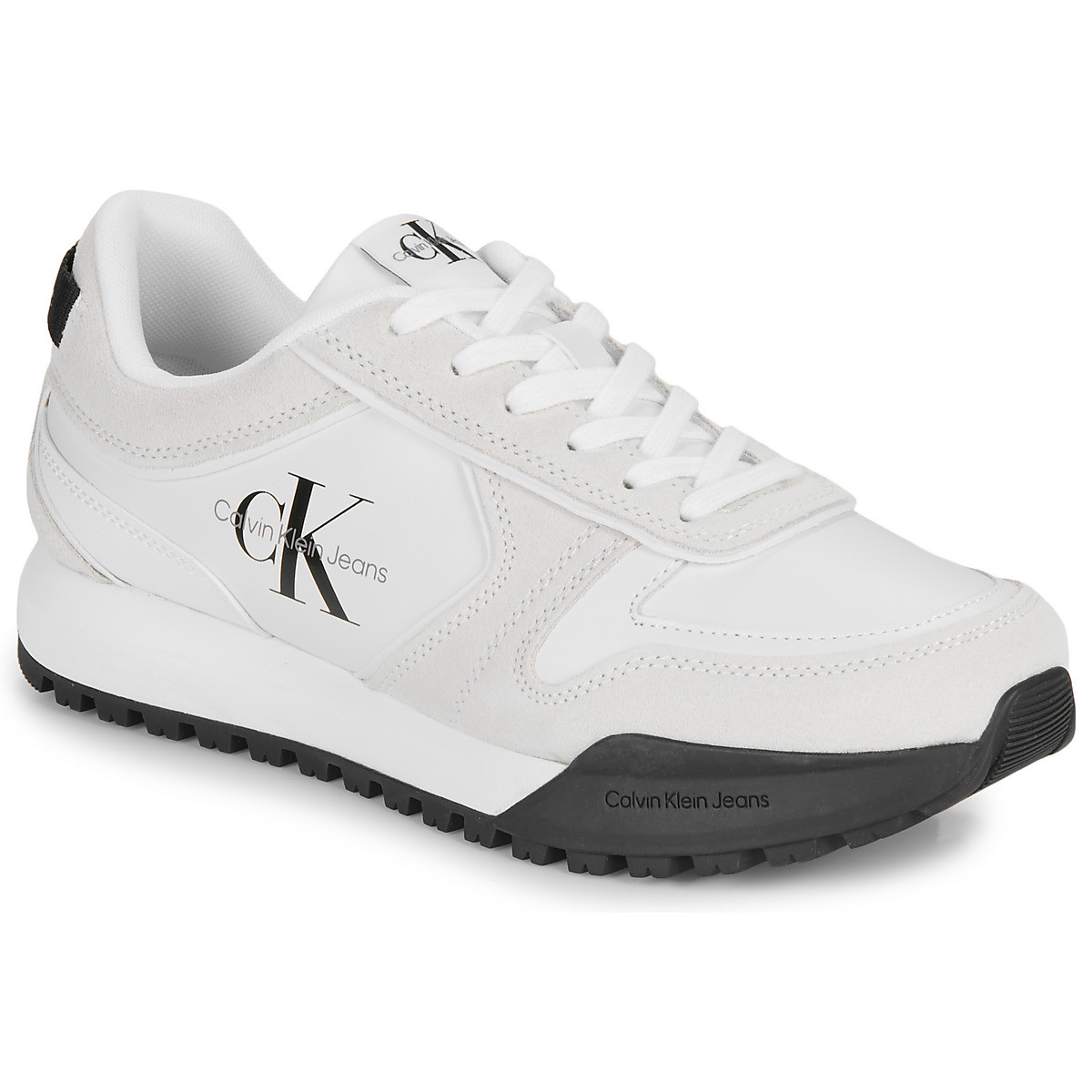 Calvin Klein Jeans  TOOTHY RUNNER IRREGULARLINES  Bílá