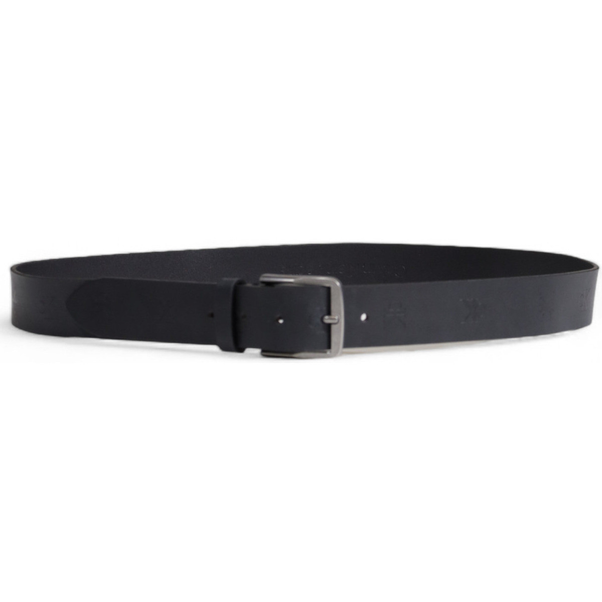 Calvin Klein Jeans  CLASSIC FLAT LTHR BELT 35MM AOP K50K511518  Šedá