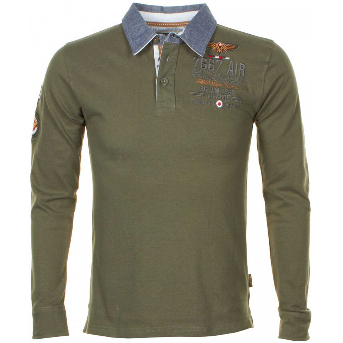 Harry Kayn  Polo manches longues homme CORIDOR  Khaki