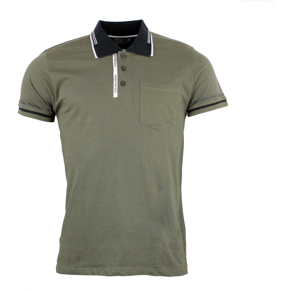 Peak Mountain  Polo manches courtes homme CROMA  Khaki