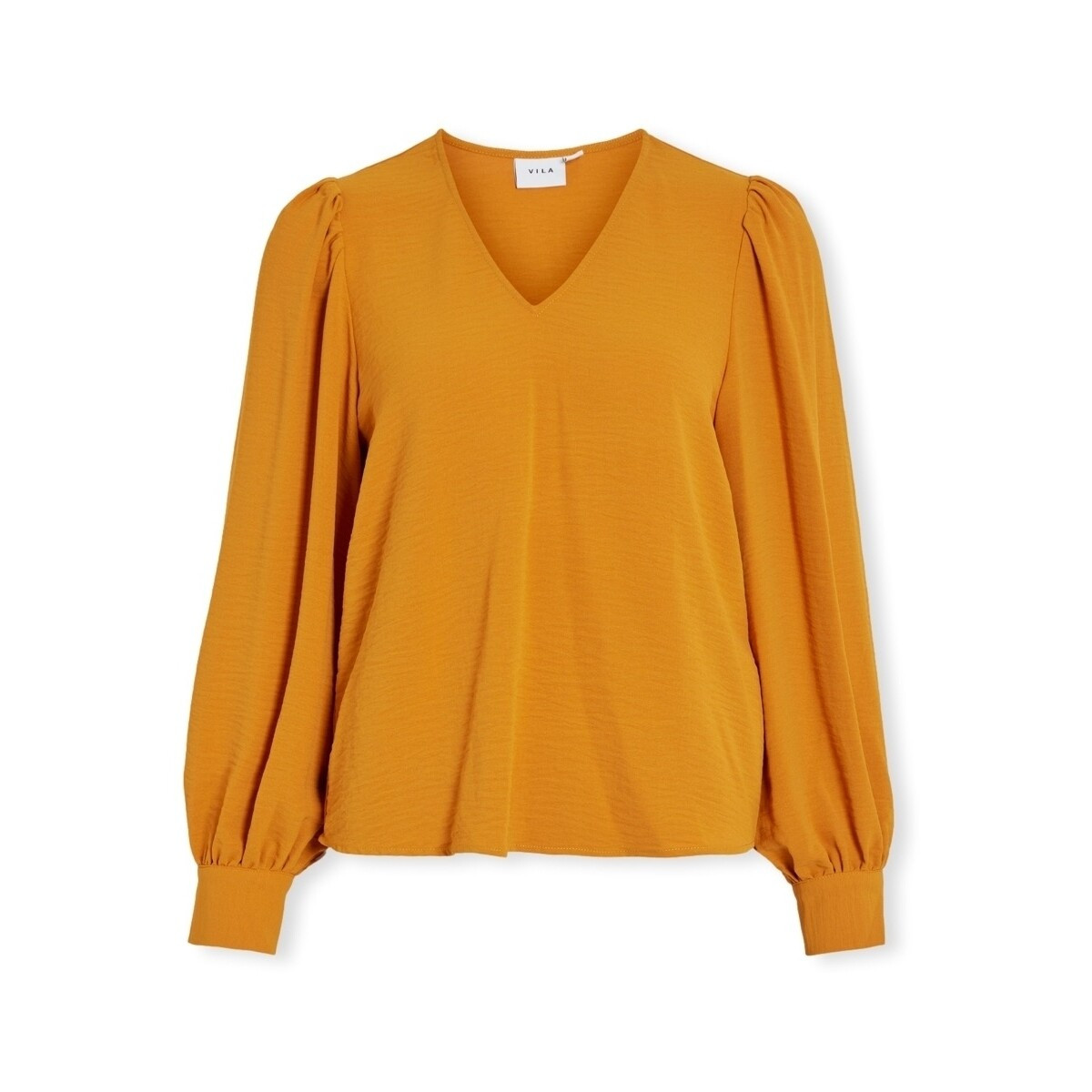 Vila  Top Gaja L/S - Inca Gold  Oranžová