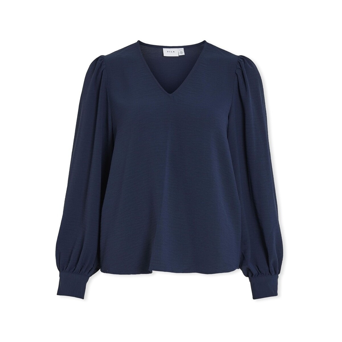 Vila  Top Gaja L/S - Navy Blazer  Modrá