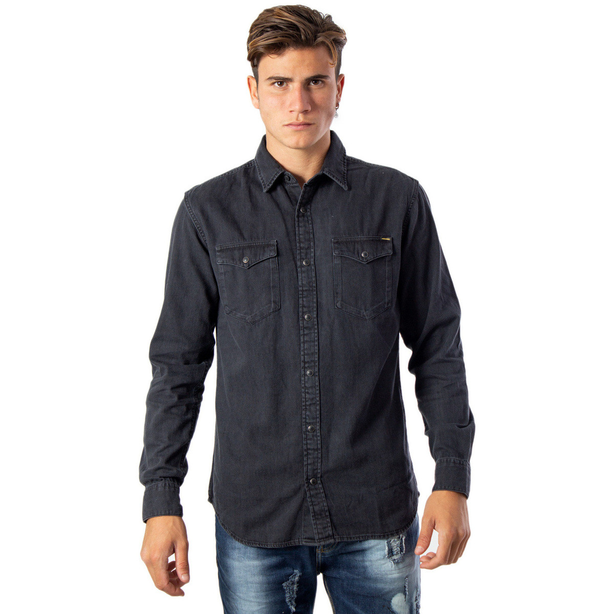 Jack & Jones  JJESHERIDAN L/S NOOS 12138115  Černá