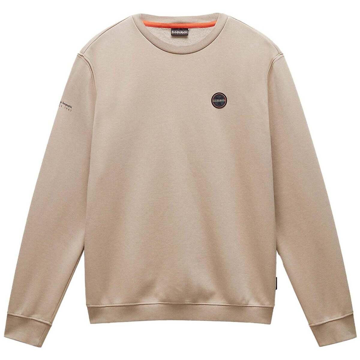 Napapijri  Badge Sweatshirt Beige Rocky  Béžová