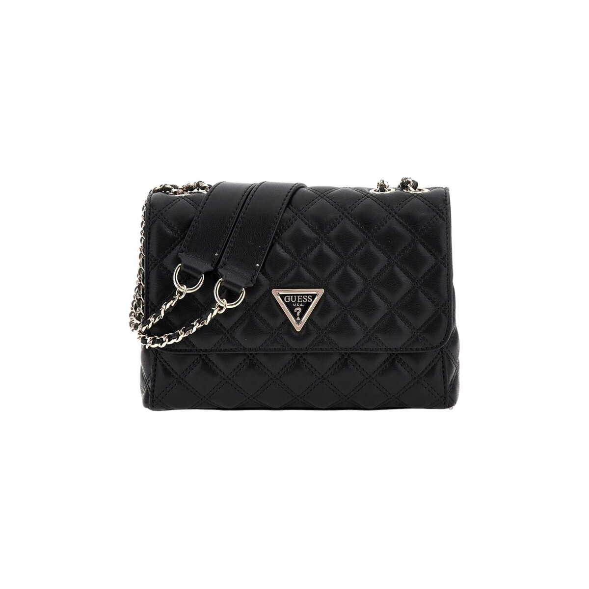 Guess  GIULLY 2 CMPRTMNT CNVRTBLE FLP  Černá