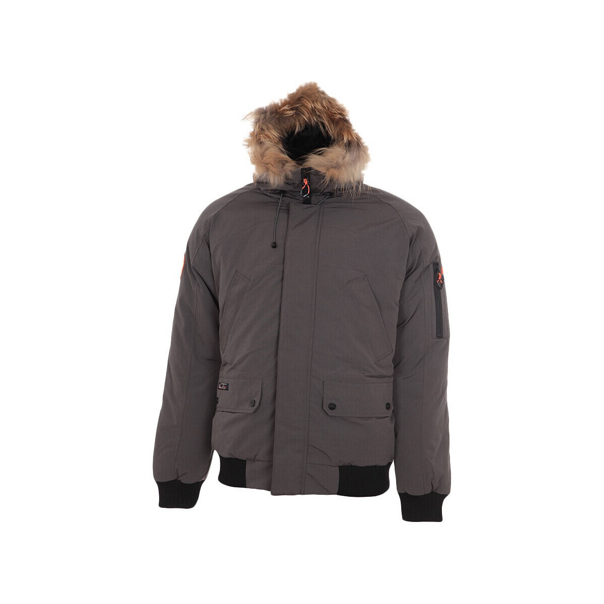 Peak Mountain Parka de ski vraie fourrure homme CALOZ Khaki