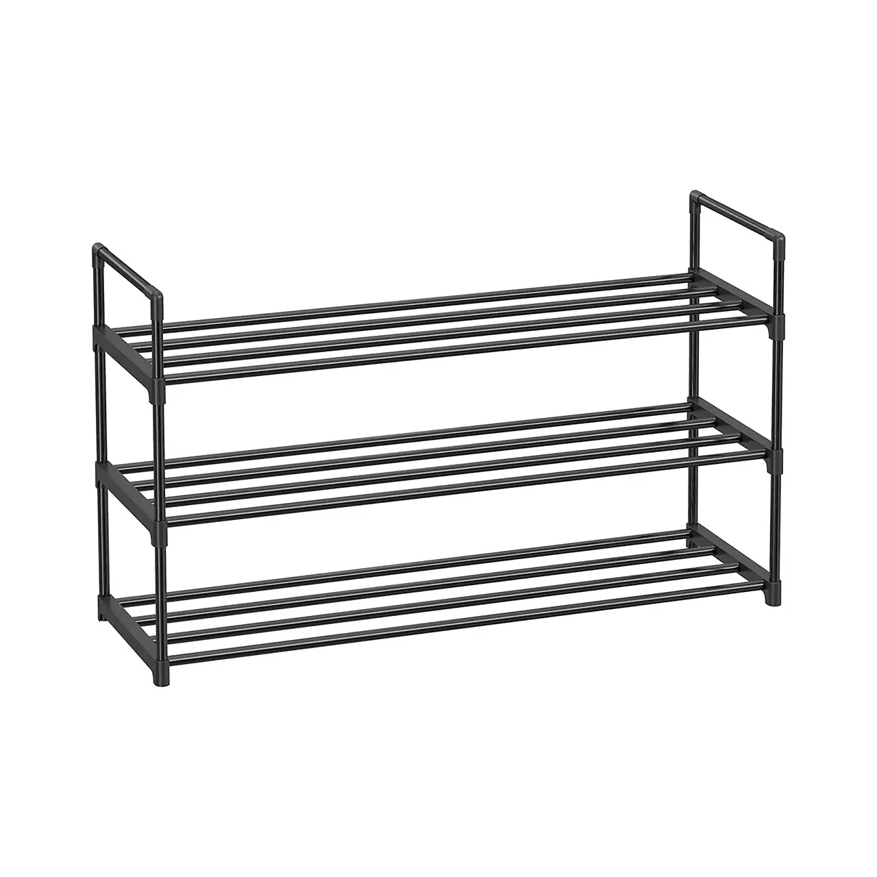 Kovový botník SHOEN 92x30x54 cm černý