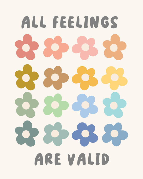 Beth Cai Ilustrace All Feelings Are Valid, Beth Cai, 30 × 40 cm