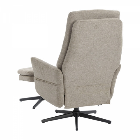 Relaxační křeslo s podnožkou béžové MODENA Idea