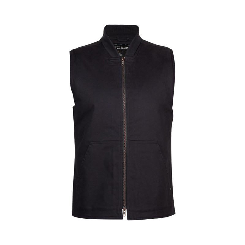 bunda FOX - Source Sherpa Vest Black (001)