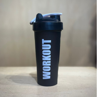 Workout Shaker WORKOUT 600 ml - černý WOR473