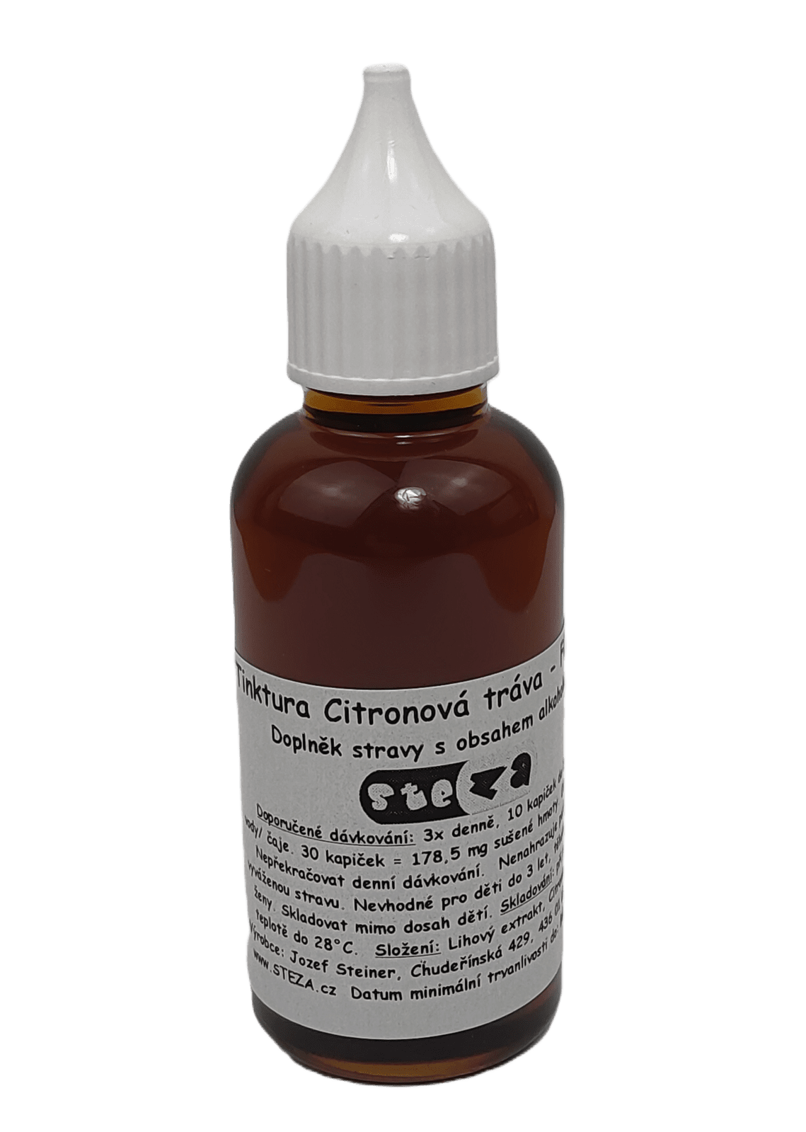 STEZA - Tinktura Citronová tráva - FORTE 10x 50 ml. + 1ks navíc jako dárek !