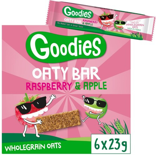 Goodies ovesné tyčinky malina a jablko 138g 6x23g