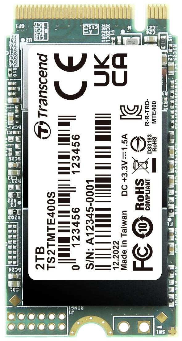 Transcend MTS400S 2 TB interní M.2 PCIe SSD PCIe NVMe 3.0 x4 Retail TS2TMTE400S
