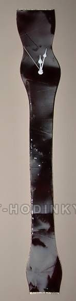 autorské hodiny Skleněné nástěnné hodiny Fusing 150870