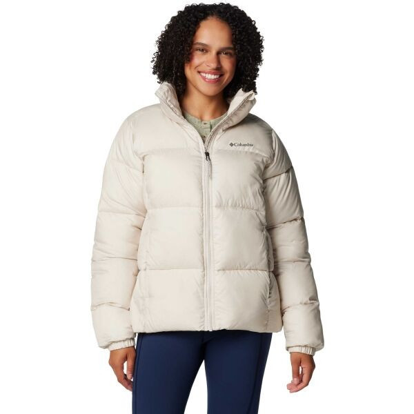 Columbia PUFFECT II FULL ZIP JACKET Dámská zimní bunda, béžová, velikost