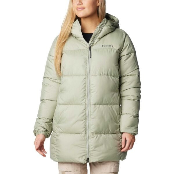 Columbia PUFFECT II MID HOODED JACKET Dámská zimní bunda, světle zelená, velikost