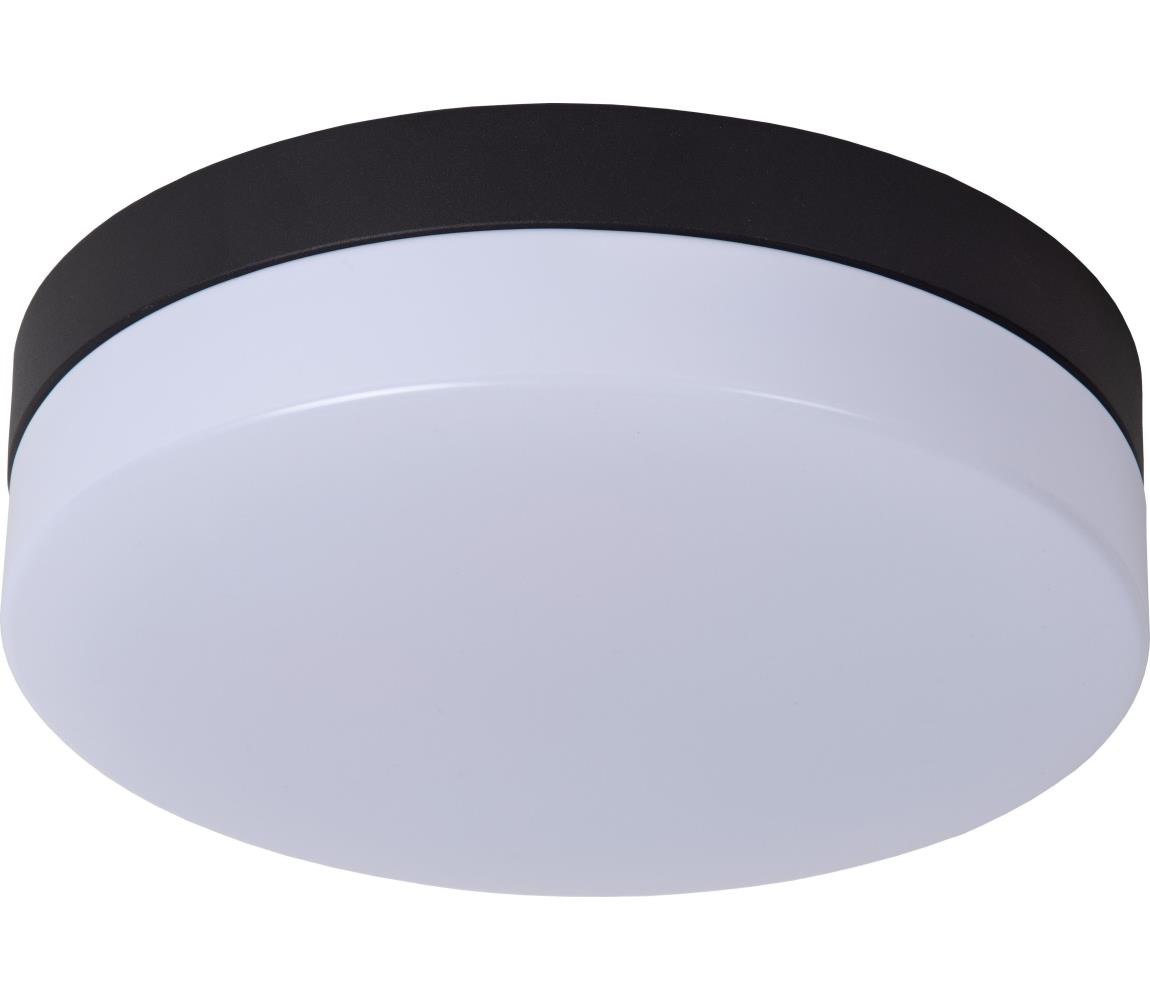 Lucide Lucide 79111/24/30 - LED Koupelnové svítidlo BISKIT LED/12W/230V IP44 černá