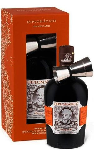 Diplomático Mantuano 40% 0,7l + Jigger