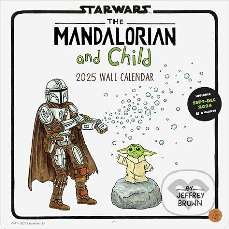 Star Wars The Mandalorian and Child 2025 Wall Calendar - Chronicle Books