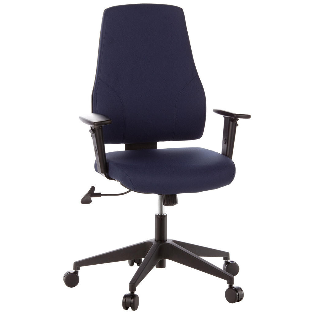 MID.YOU OTOČNÁ ŽIDLE, plochá tkanina, tmavě modrá