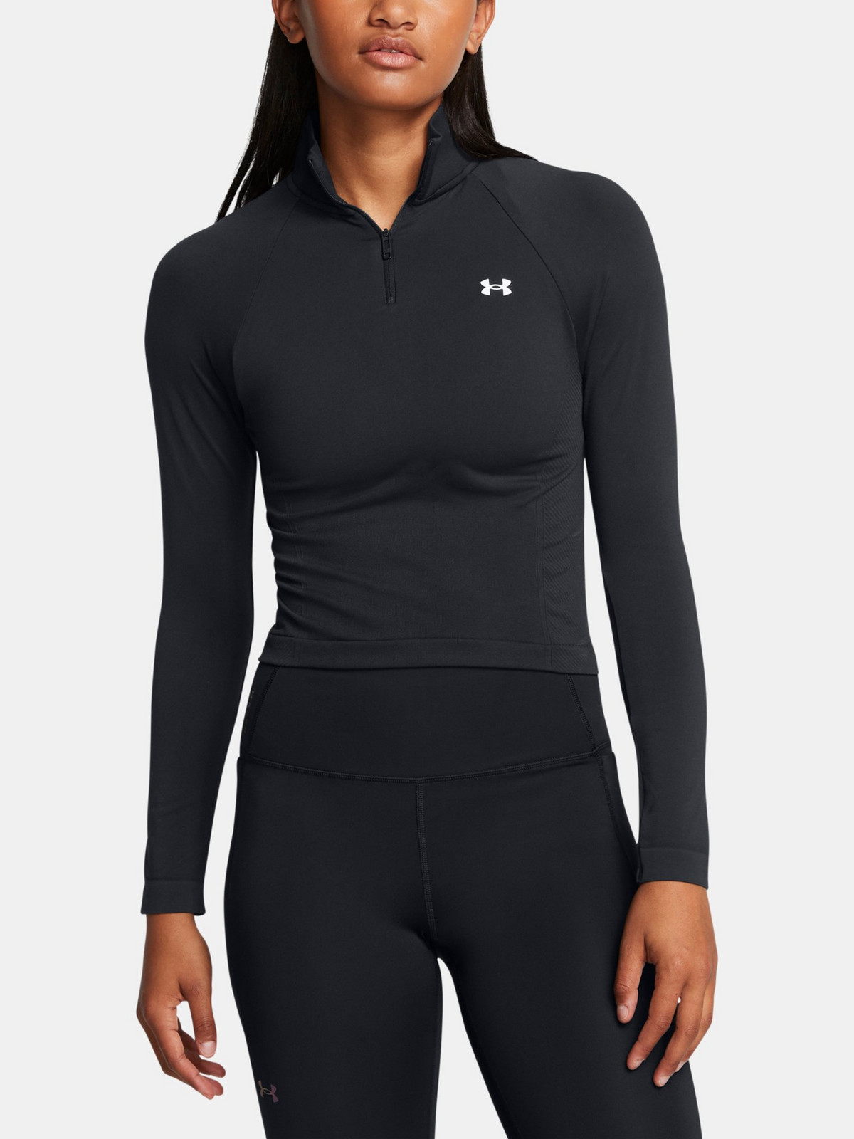 Under Armour Dámské tričko Vanish Seamless 1/4 Zip Crop - Dámské