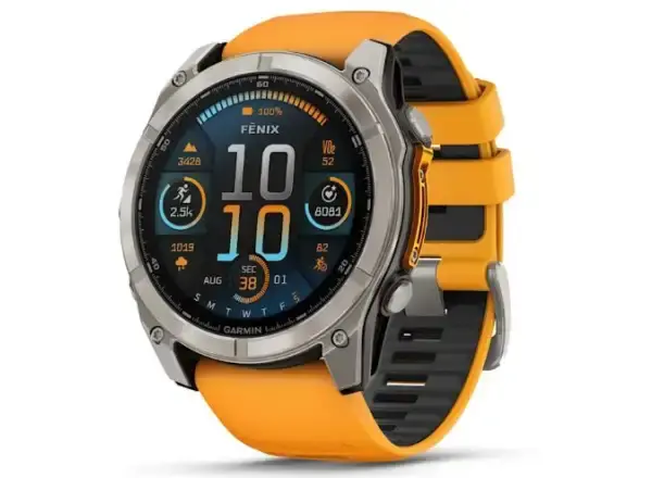 Garmin fenix 8 - 51 mm AMOLED Sapphire chytré hodinky Titanium Orange/Graphite 51 mm