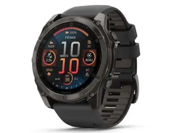 Garmin fenix 8 - 51 mm AMOLED Sapphire chytré hodinky Carbon DLC Titanium Black/Gray 51 mm