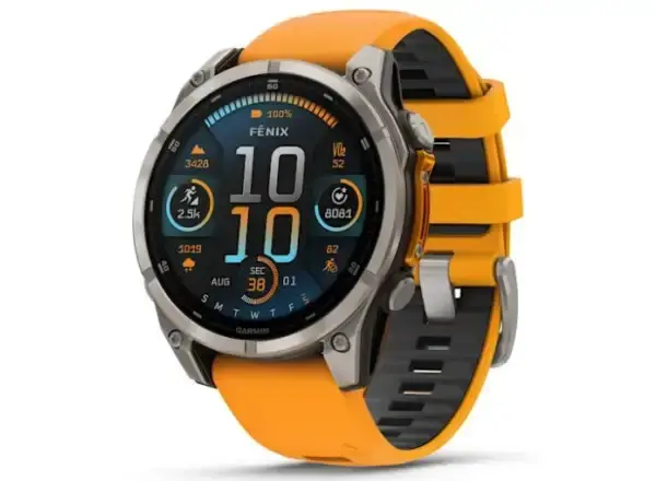 Garmin fenix 8 - 47 mm AMOLED Sapphire chytré hodinky Titanium Orange/Graphite 47 mm