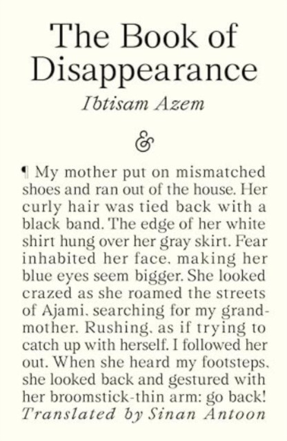 Book of Disappearance (Azem Ibtisam)(Paperback / softback)