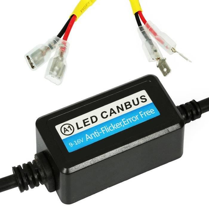 Interlook Sada 2 ks - A1 Digital H11 LED CAN BUS filtr - oranžový