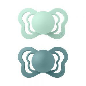 Couture Ortodontické Cumlíky z prírodného kaučuku, veľkosť 1, Nordic Mint/Island Sea 2 ks